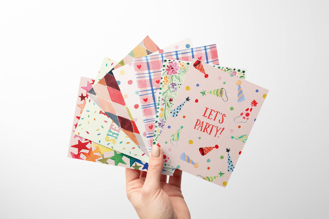 Whimsy Watercolor Birthday Cake Card