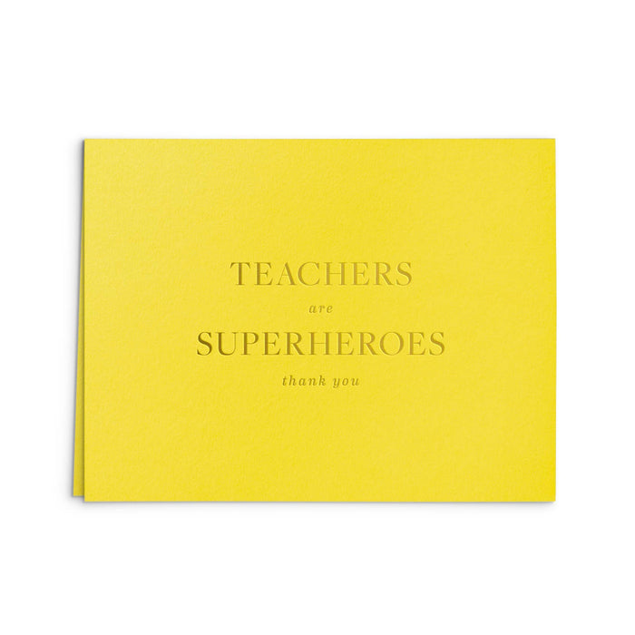 Teachers are Superheroes Card
