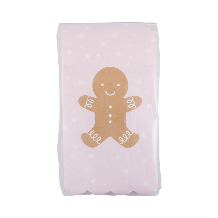 Gingerbread Man Scallop Guest Napkin