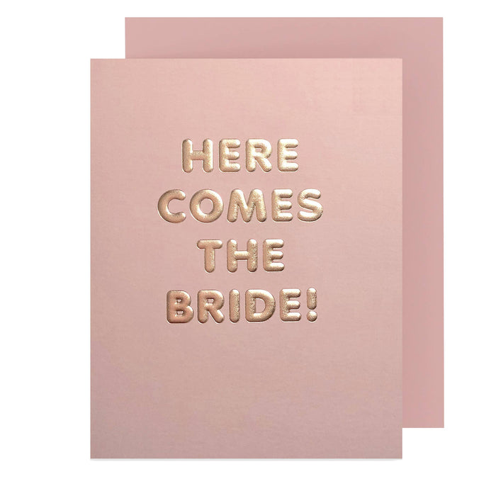 Here Comes the Bride Card