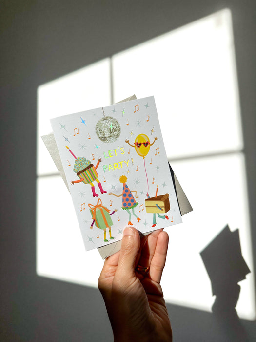 Disco Ball Dance Party Card