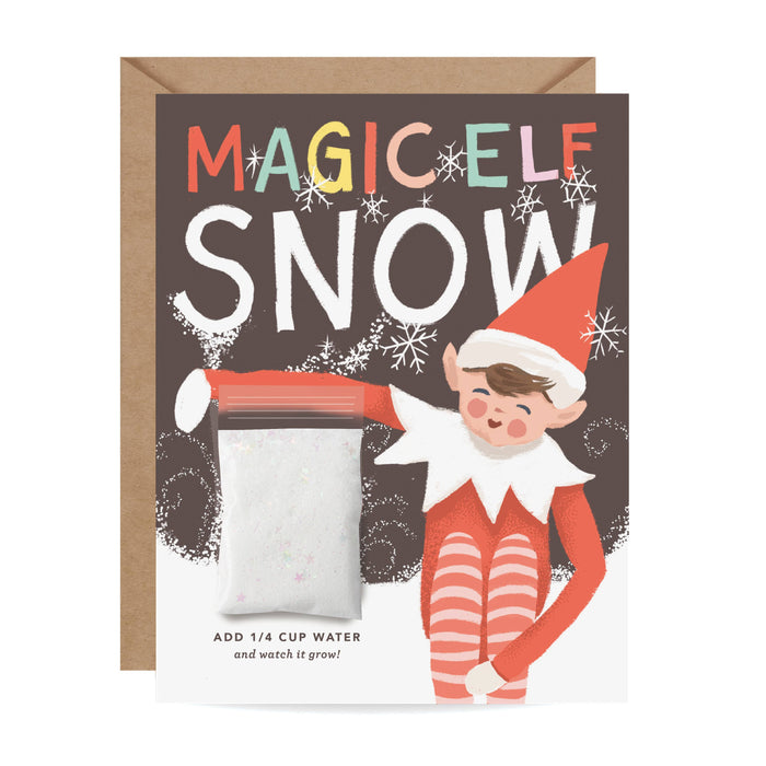 Magic Elf Instant Snow Card