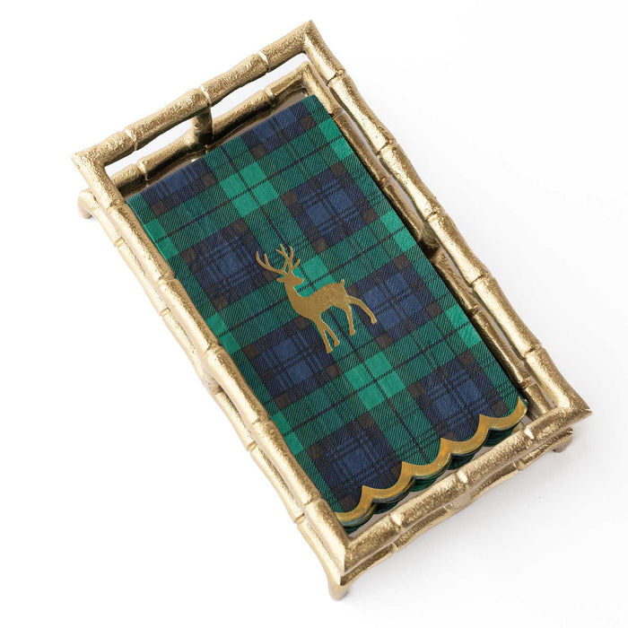 Green Plaid Guest Towels