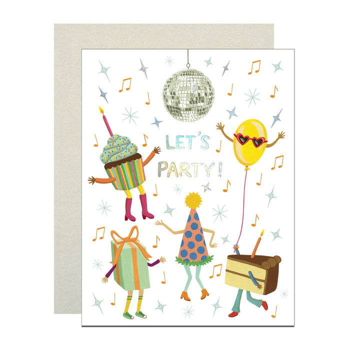 Disco Ball Dance Party Card