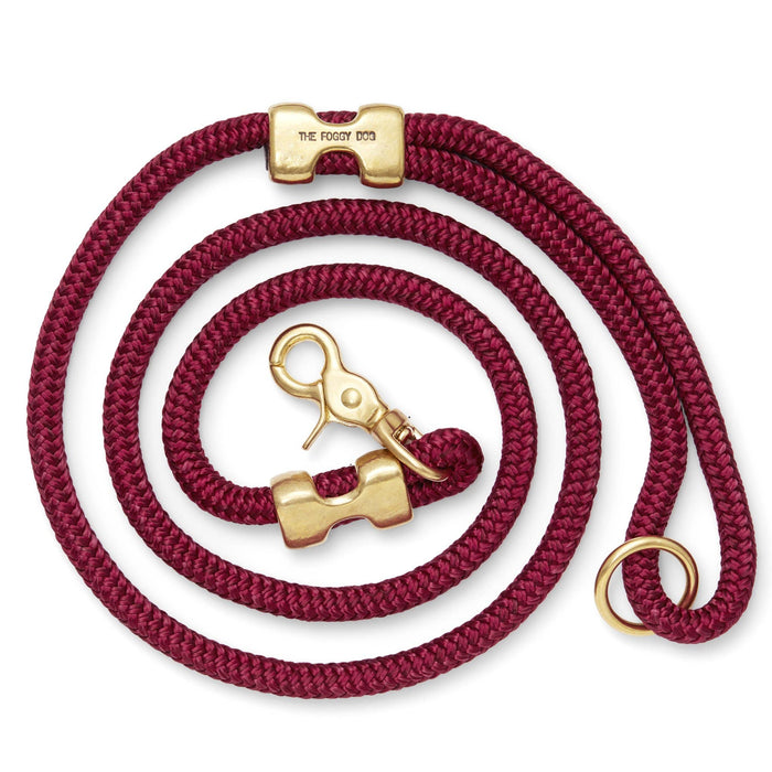 Wine Marine Rope Dog Leash | 5 Feet