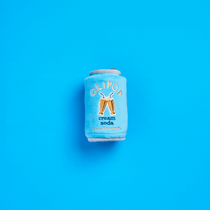 OLIPOP x TFD Cream Soda Interactive Dog Toy