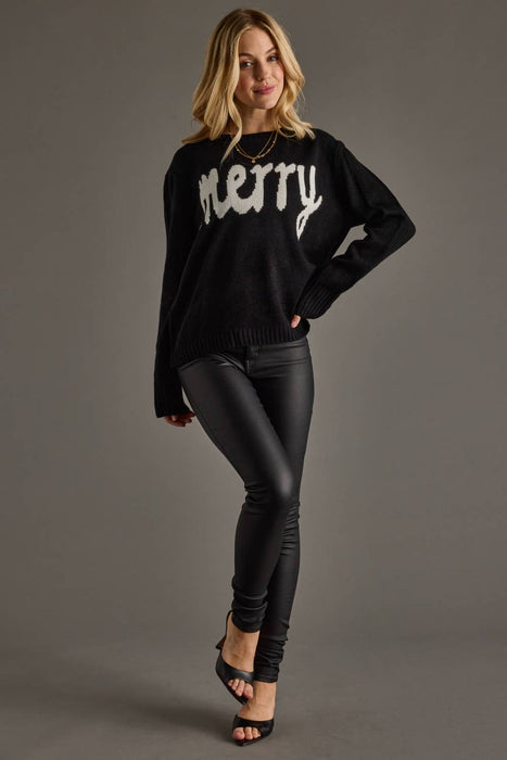 Black Merry Sweater