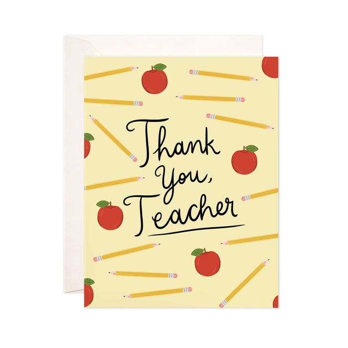 Yellow Teacher Card