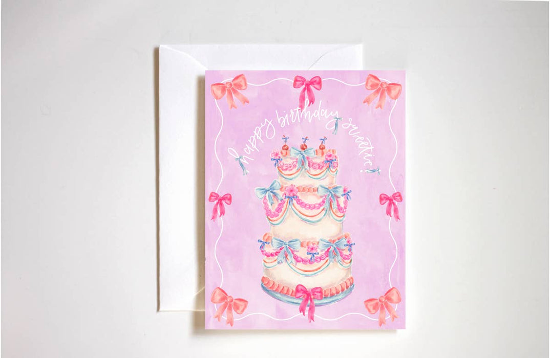 Happy Birthday Sweetie Cake Card