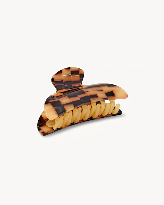 Midi Heirloom Claw | Blonde Checker