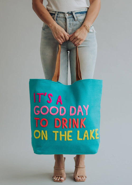 Blue Drink On The Lake Tote