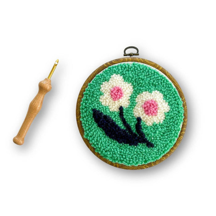 Jade Flowers Punch Needle Kit