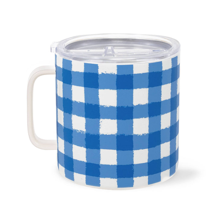 Gingham Stainless Mug
