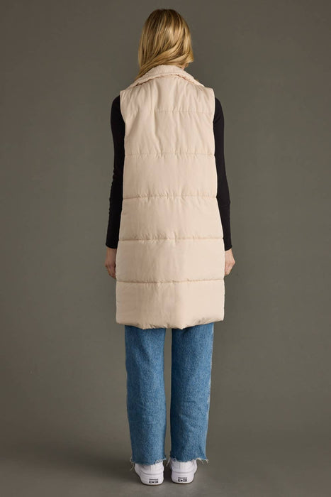 Cream Long Vest