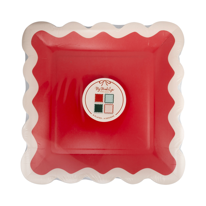 Assorted  Ric Rac Plate Set