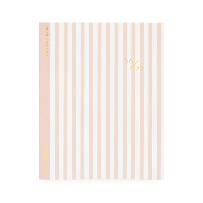 2026-2027 Rose Stripe Monthly Academic Planner