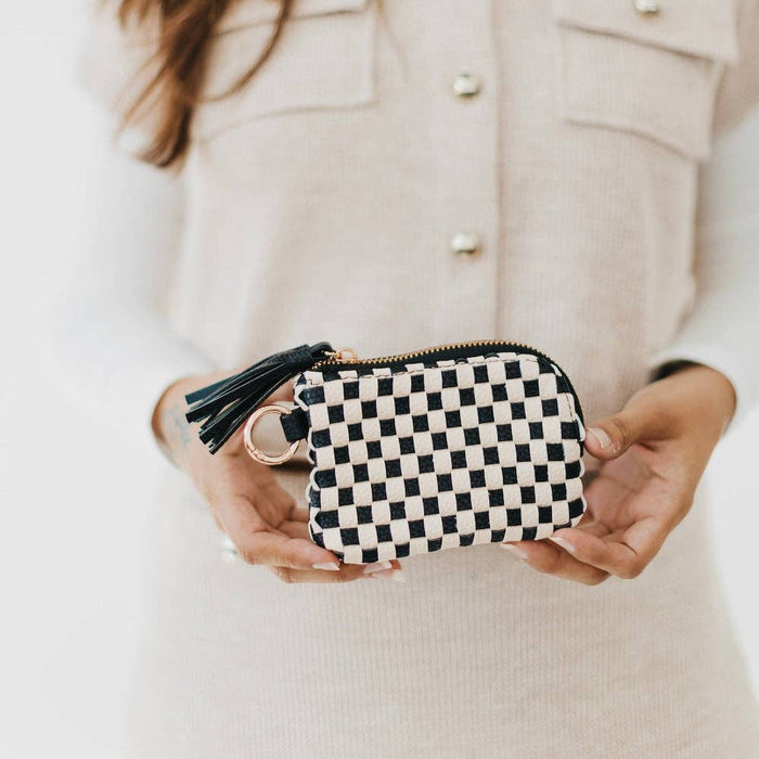 Paris Card Wallet | Woven Black