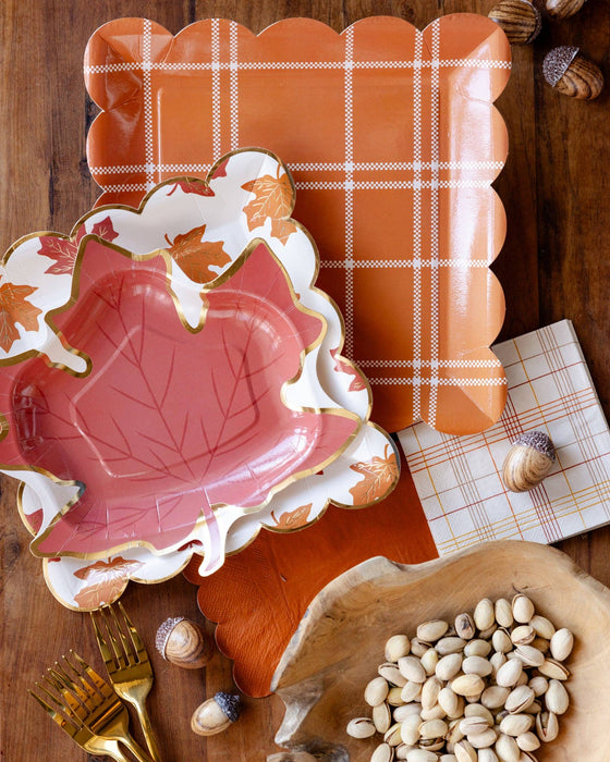 Falling Leaves Square Plate