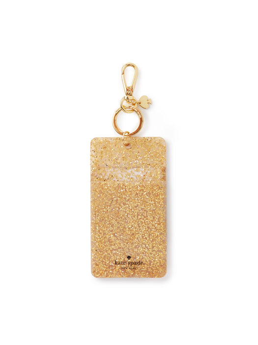 Gold Glitter ID Clip