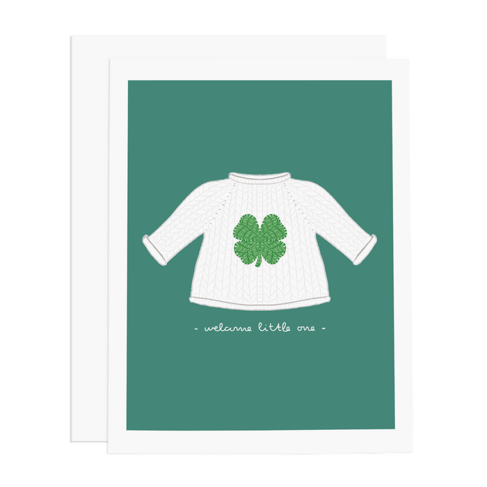 Lucky Baby Sweater Card