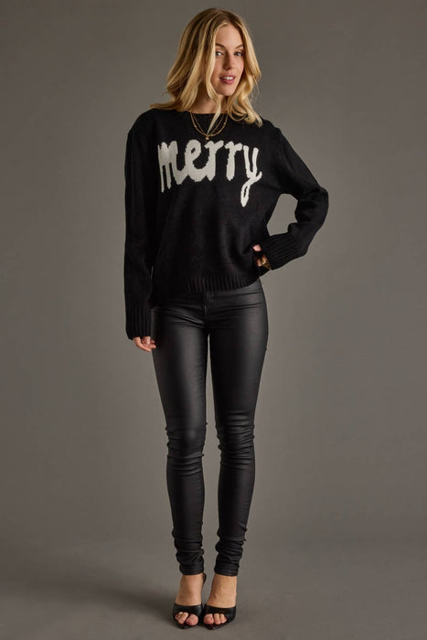 Black Merry Sweater