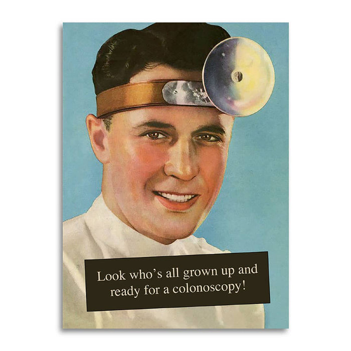 Look Who’s Grown Up! Colonoscopy Card