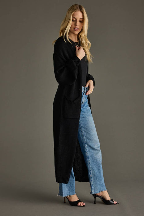 Black Duster Cardigan