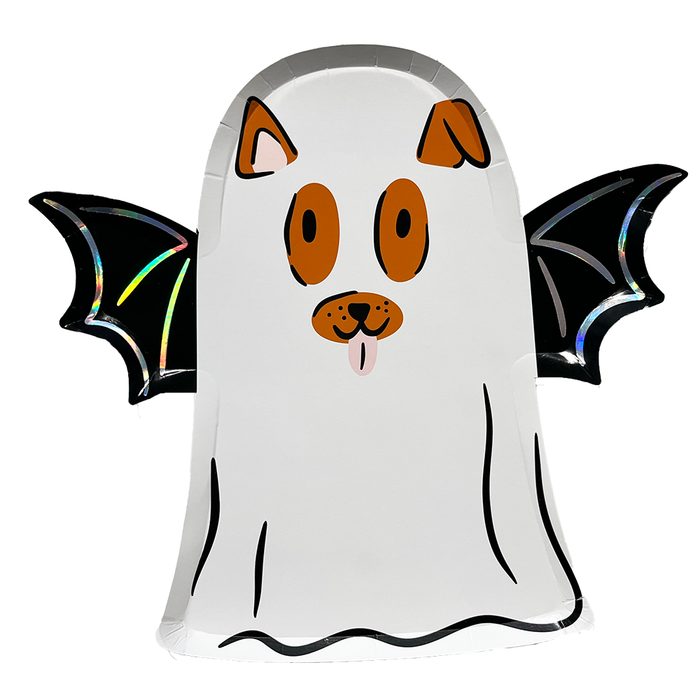 Trick or Treat Street Dog Ghost Plates