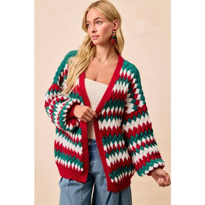 Christmas Textured Cardigan