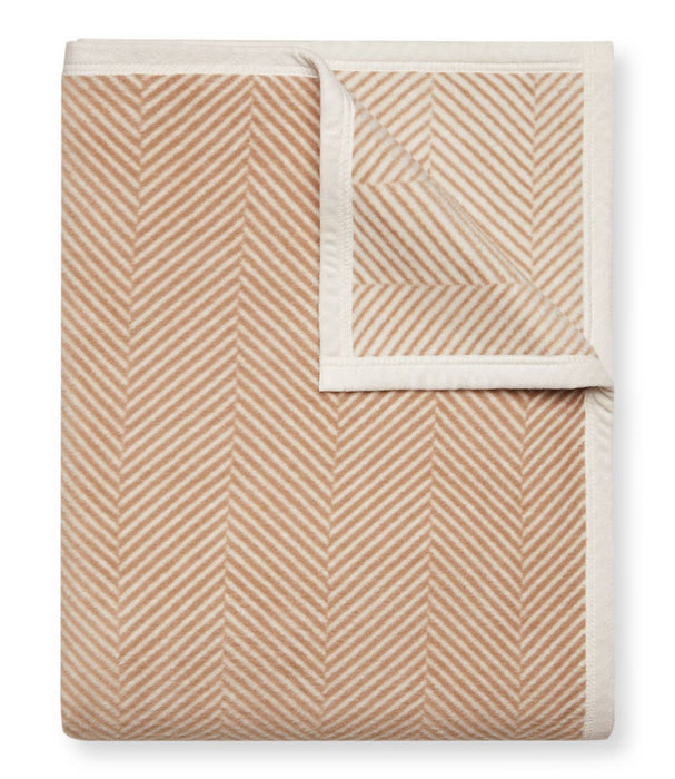 Harborview Herringbone Tan Blanket Original