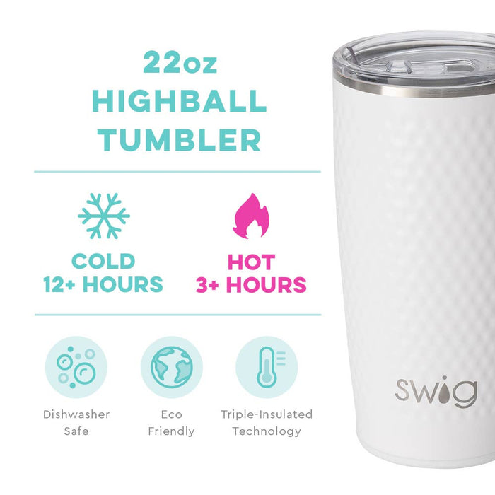 White Golf Ball Tumbler (22oz)