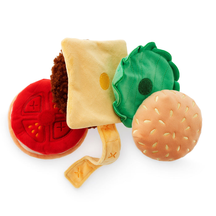 Cheeseburger Interactive Dog Toy