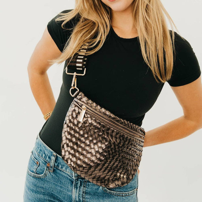Westlyn Woven Bum Bag | Black