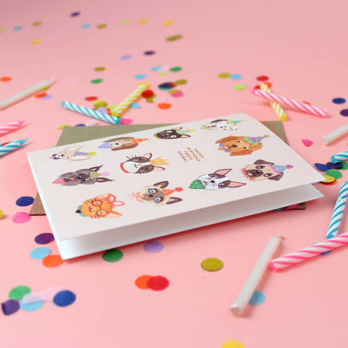 Party Animals Birthday Card