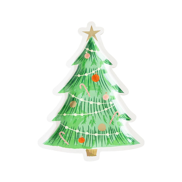Watercolor Tree Shaped Plate