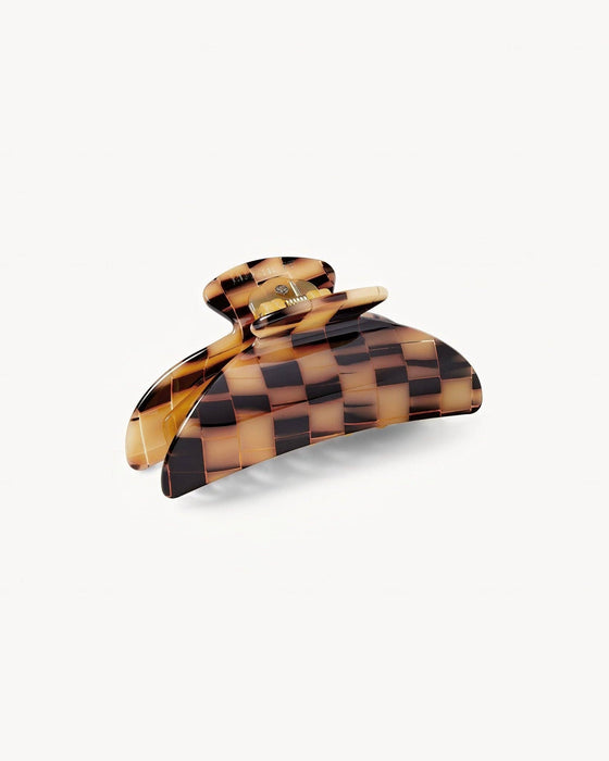 Midi Heirloom Claw | Blonde Checker