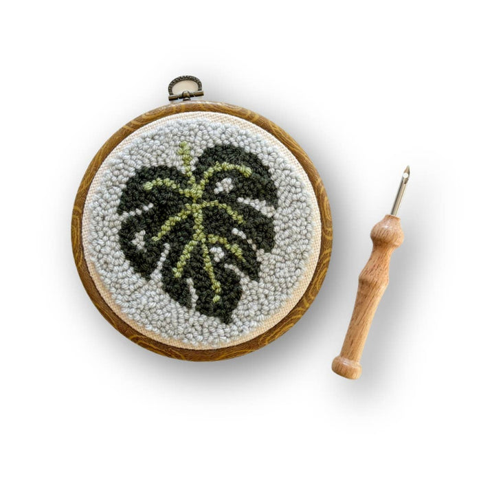 Classic Monstera Punch Needle Kit