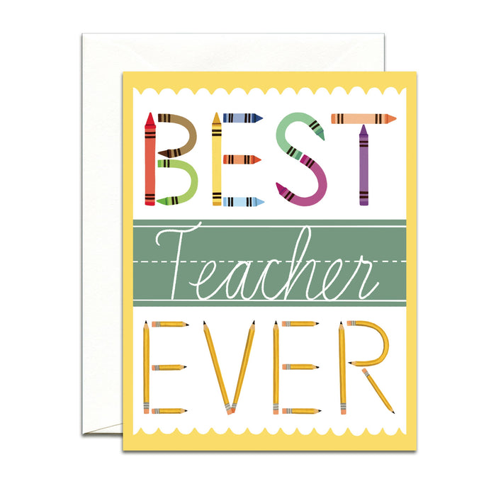 Best Teacher Appreciation Card