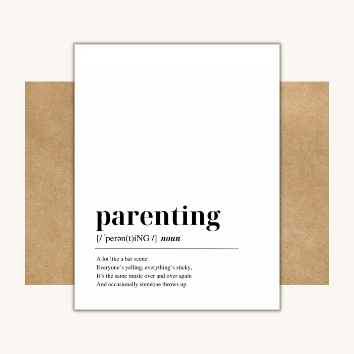 Parenting Bar Scene Card