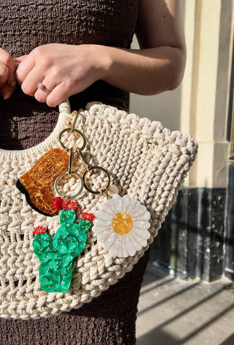 Daisy Bag Charm/Keychain