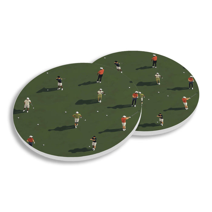 Golfers Ceramic Coaster