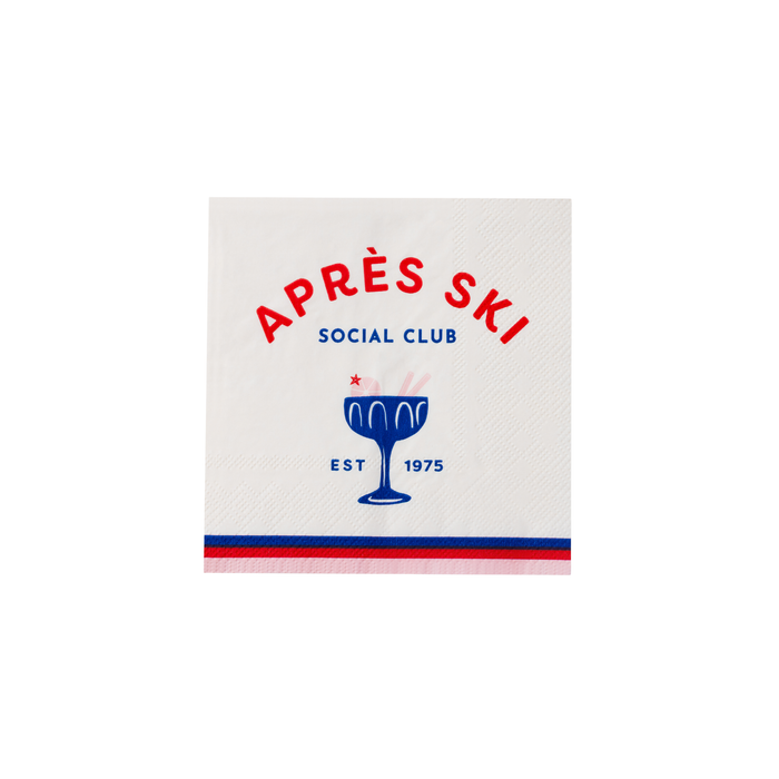 Apres Ski Winter Cocktail Napkins