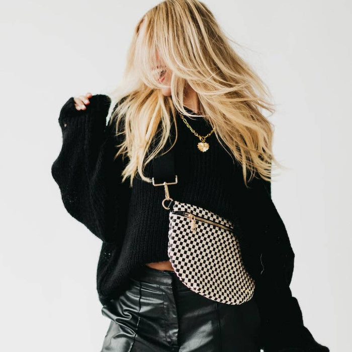 Westlyn Woven Bum Bag | Black