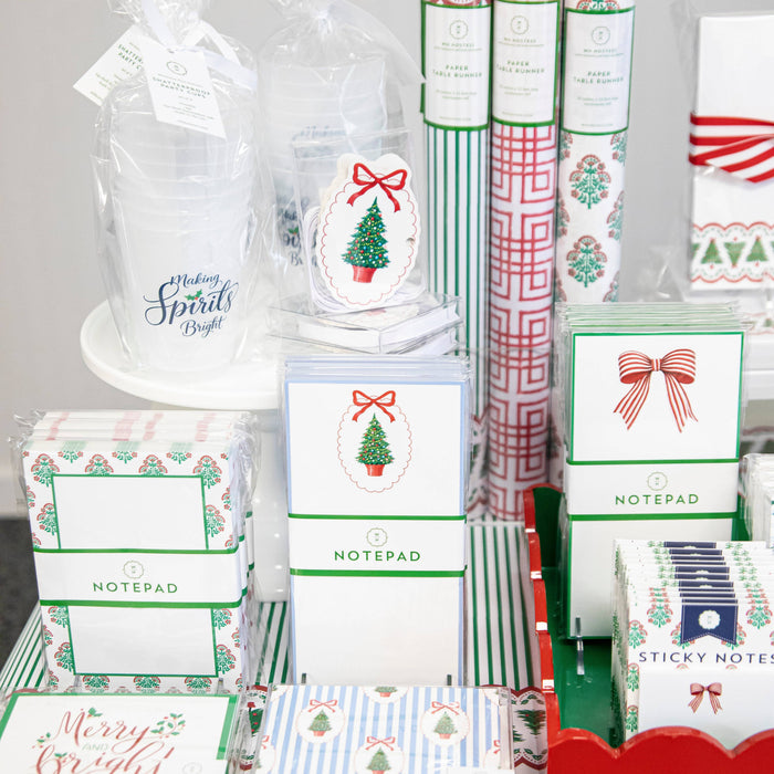 5"x7" Christmas Block Print Notepad