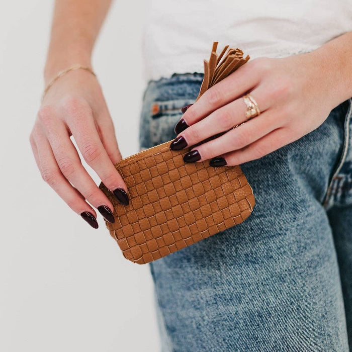 Paris Card Wallet | Woven Black