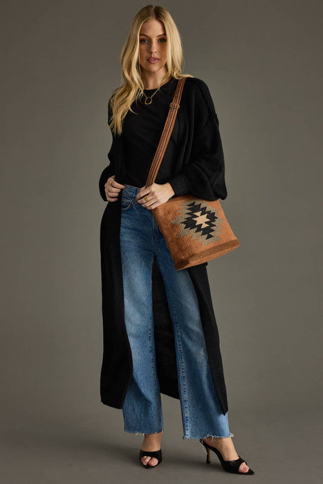 Black Duster Cardigan