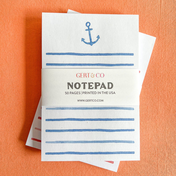 Watercolor Anchor Notepad