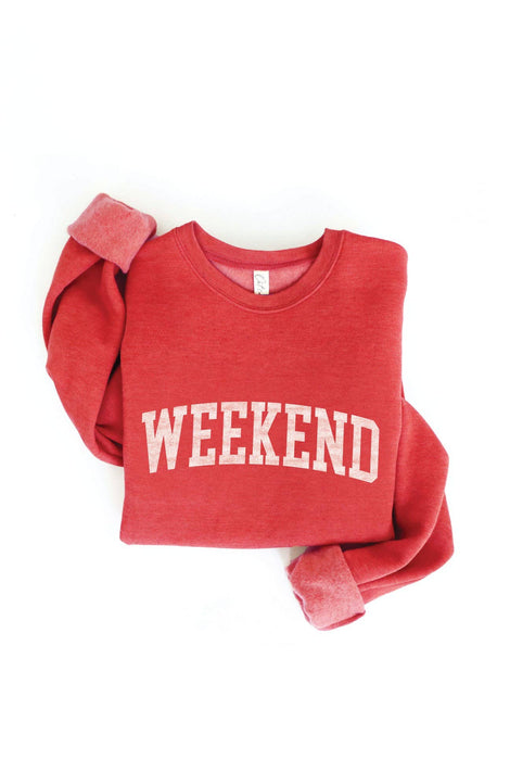 Heather Royal WEEKEND Sweatshirt