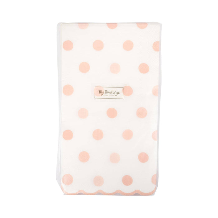 Baby Pink Polka Dot Dinner Napkin