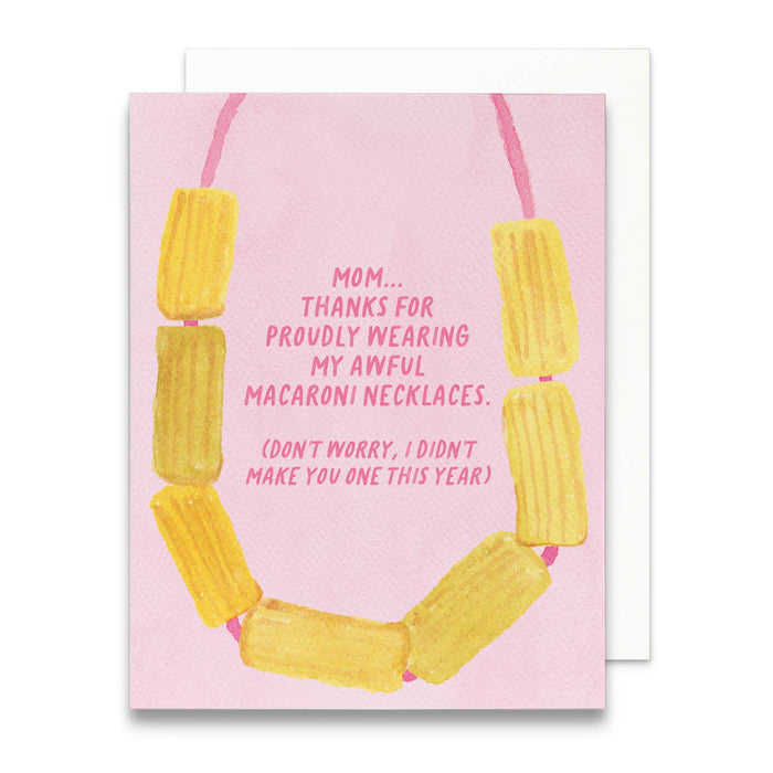 Macaroni Necklace Card